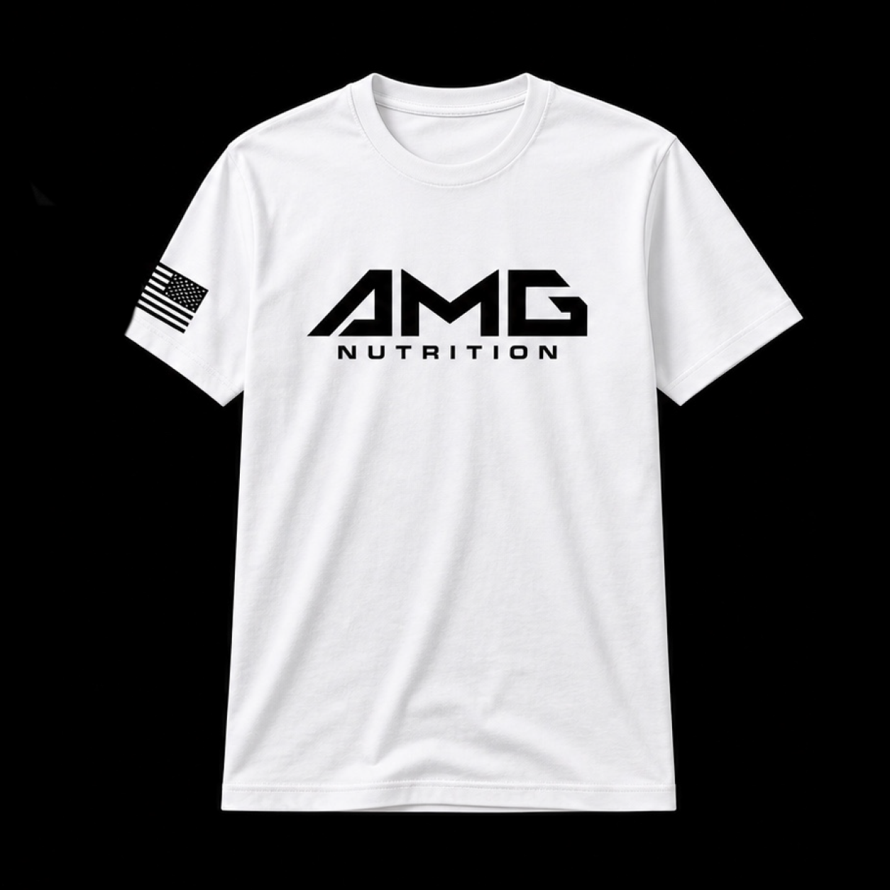 White Logo Tee
